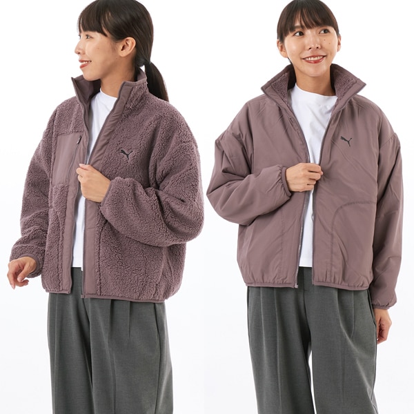 PUMA/プーマ/ウィメンズ リバーシブル ハイブリッド シェルパ