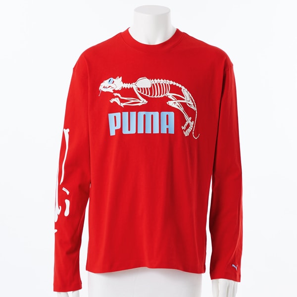 [�}���C]PUMA/�v�[�}/GRAPHIC SKELETON LONGSLEEVE/�v�[�}�iPUMA�j 11 For All Time Red