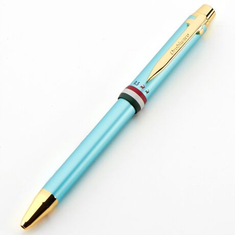オロビアンコ(Orobianco)（雑貨）の複合ペン（トリプロ）。『オロビアンコ　トリプロ』シリーズの複合ペンです。ボールペン（ブラック・レッド）＋ペンシル0．5mmの機能を持ち合わせ、落ち着いたマット調仕上げのトリコロールリングがアクセントとなっています。[型番:51OR0021]
