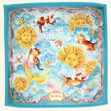 ポール ＆ ジョー　スマホ・メガネ拭き　ハンカチ　Sky　【PAUL&JOE】