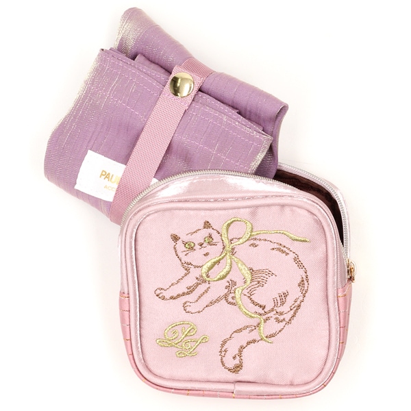 ポール ＆ ジョー　エコバッグ/マイバッグ　ポーチ付き　ヌネット刺繍　【PAUL&JOE】