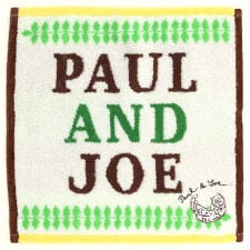 ポール ＆ ジョー　タオルハンカチ　カラフルロゴとジプシー刺繍　【PAUL&JOE】