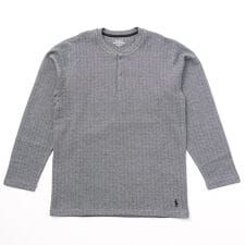 HENLEY NECK LONG SLEEVE