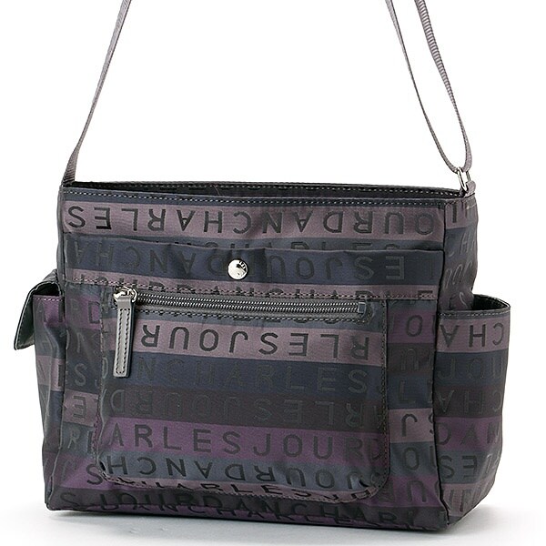 超美品　CHARLES JOURDAN ショルダーバッグ パープル ミストラル 定番リニューアル 美品 CHARLES JOURDAN ショルダーバッグ