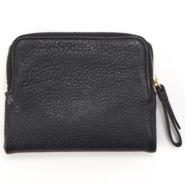 極美品 Nina Ricci ニナリッチ 二つ折り 財布 黒 ミニ コンパクト 二つ折りコンパクト財布【タマラパース】(504811464