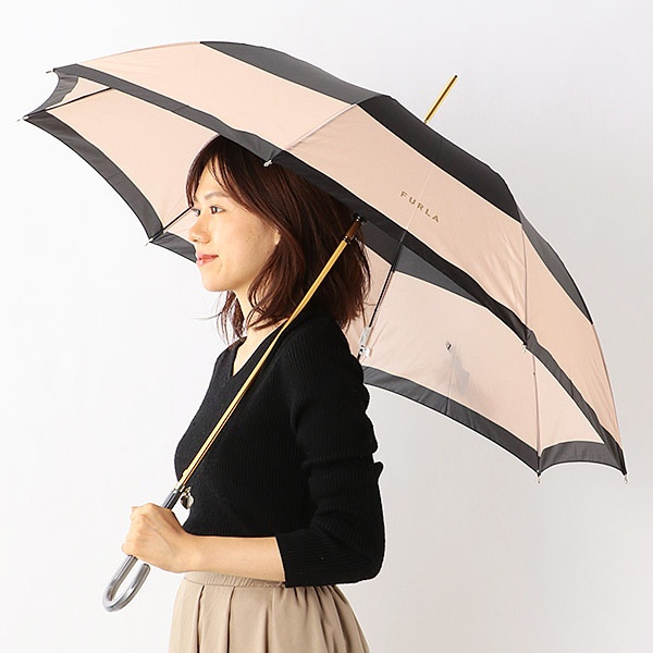 雨傘（ジャンプ傘）【耐風／グラス骨／日本製】カラーボーダー