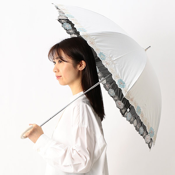日傘（ショートスライド式／晴雨兼用）【遮光＆UV遮蔽率99％以上／遮熱