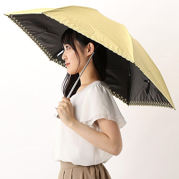 日傘（折りたたみ／3つ折り／晴雨兼用）【フワクール軽量／遮光＆UV