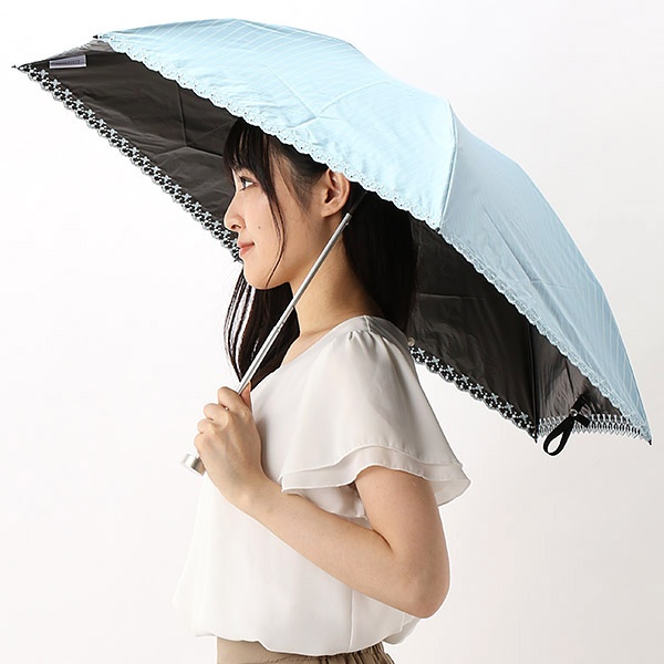 日傘（折りたたみ／3つ折り／晴雨兼用）【フワクール軽量／遮光＆UV 