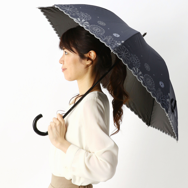 日傘（ショート/晴雨兼用）【遮光&UV遮蔽率99%以上/遮熱】マーガレット