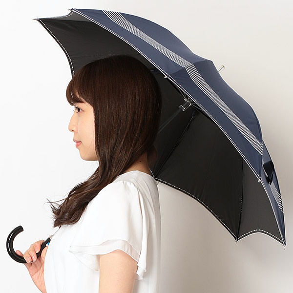 日傘（ショートスライド式／晴雨兼用）【軽量フワクール／遮光＆UV遮蔽