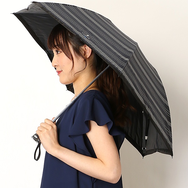 日傘（3段折りたたみ／晴雨兼用）【軽量フワクール／遮光＆UV遮蔽率99