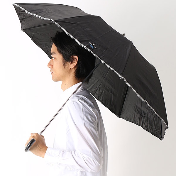 日傘（折りたたみ2つ折り／晴雨兼用／楽々開閉）【遮光＆UV遮蔽率99
