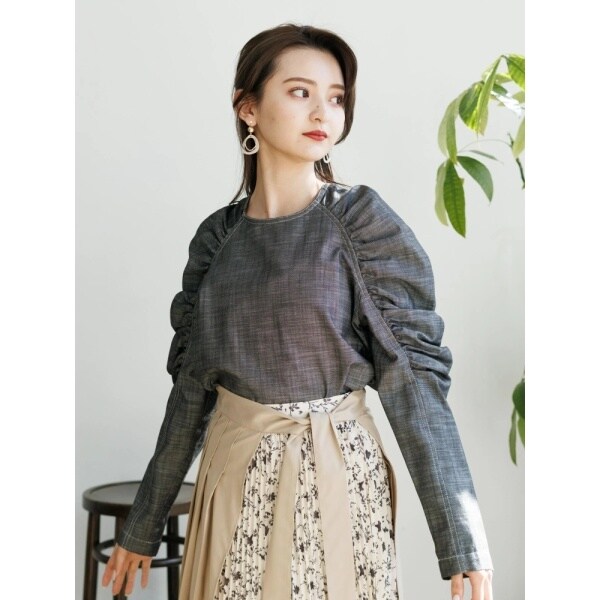LADY MADE レディメイド　ニット　レイヤードスリットリブニット LADYMADE ニット レイヤードスリットリブニット レディース