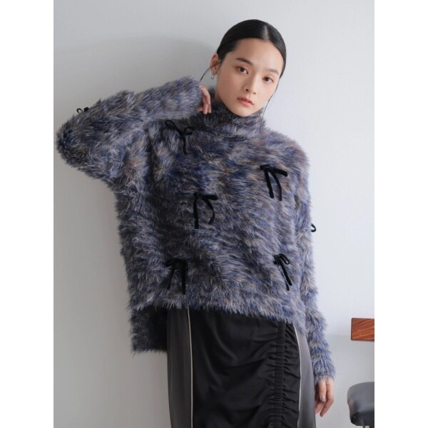 ベロアリボンフェザーニット | レディメイド(LADYMADE) | マルイウェブ