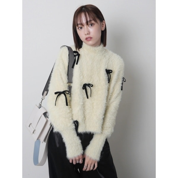 ベロアリボンフェザーニット | レディメイド(LADYMADE) | マルイウェブ