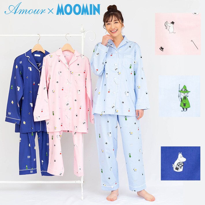 ムーミンMOOMIN アムール 秋冬物中綿いりパジャマ（M) №A15 最大83%OFF 