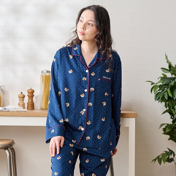 天竺ボーダー（刺繍ワッペン） レディース プルオーバーワンピース