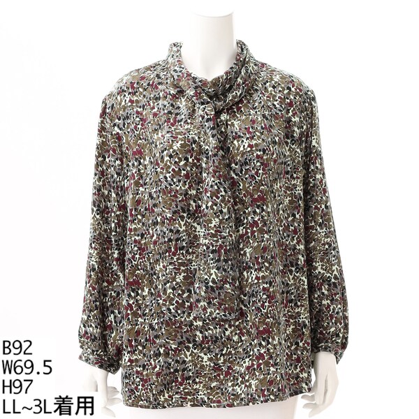 プリントボウタイブラウス | トロワドゥアン(TROIS DEUX UN) | マルイ