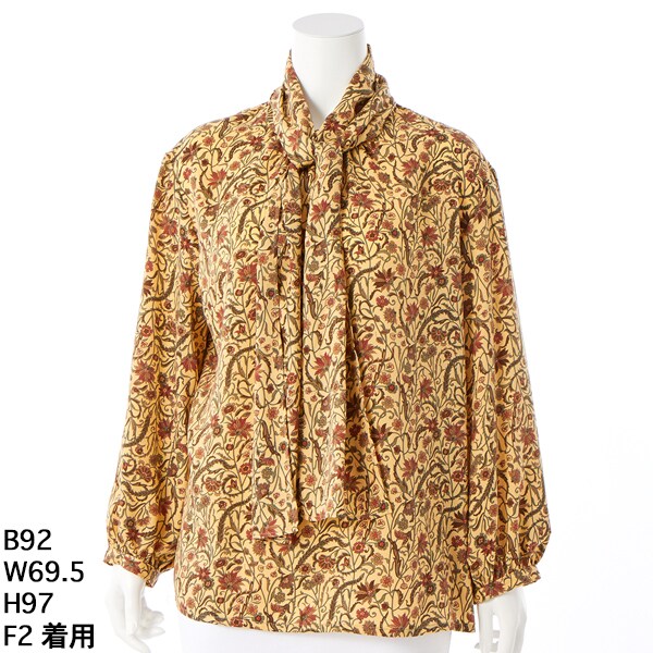 トロワドゥアン（TROIS DEUX UN）/プリントボウタイ付きブラウス プリントボウタイブラウス | トロワドゥアン(TROIS DEUX UN) | マルイ