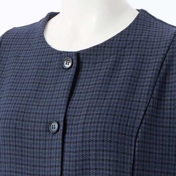 トロワドゥアン（TROIS DEUX UN）/ガンクラブチェックワンピースコート ガンクラブチェックワンピースコート | トロワドゥアン(TROIS DEUX UN