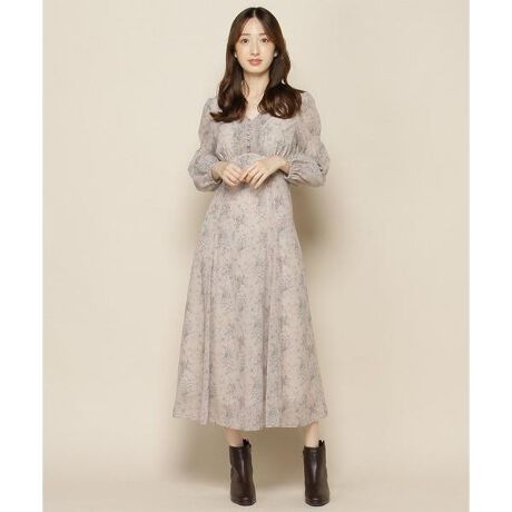 ドットドビービンテージフラワーワンピース ウィルセレクション Willsellection ファッション通販 マルイウェブチャネル
