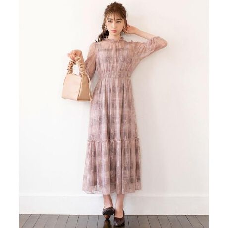 チェックオーバーレースワンピース | ウィルセレクション 
