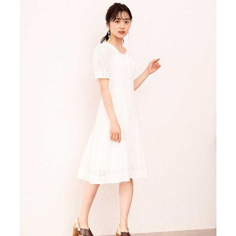 コットンレースフレアワンピース | ウィルセレクション(WILLSELLECTION  