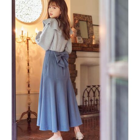 バックリボンマーメイドスカート | ウィルセレクション(WILLSELLECTION 