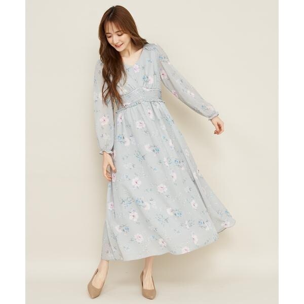 人気ブランドの新作 ボタニカルハイウエストフレアワンピース その他ワンピース Articatiendas Com