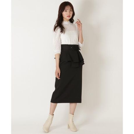 ペプラム付2wayタイトスカート ウィルセレクション Willsellection ファッション通販 マルイウェブチャネル