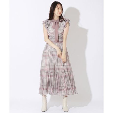 シアーグレンチェックリボンワンピース | ウィルセレクション 