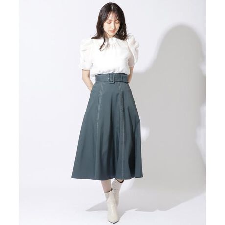 ☆配色ステッチベルト付きスカート | ウィルセレクション  