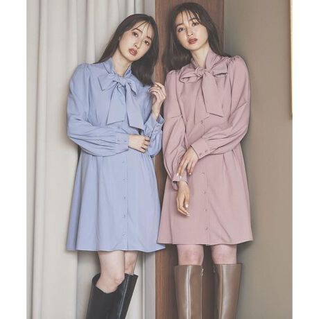 リボンボウタイミニワンピース | ウィルセレクション(WILLSELLECTION 