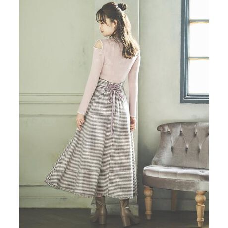 千鳥チェックフレアスカート | ウィルセレクション(WILLSELLECTION 