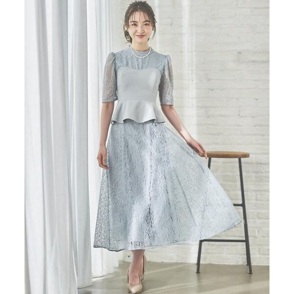 ペプラム付きレースワンピース | ウィルセレクション(WILLSELLECTION