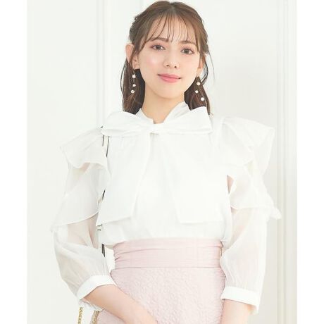 ソフトオーガンジーリボンブラウス | ウィルセレクション 
