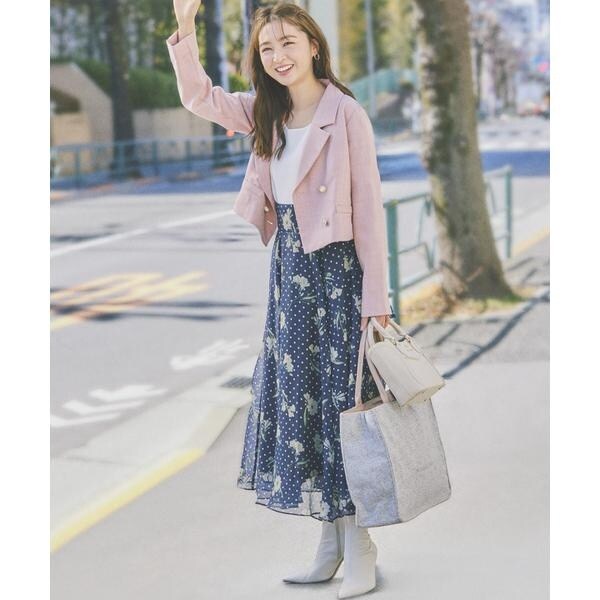 ドットフラワープリントスカート | ウィルセレクション(WILLSELLECTION