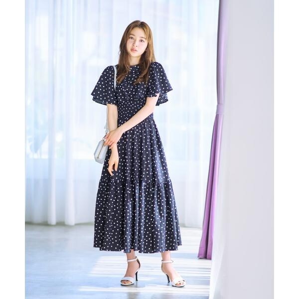 ドット柄ケープワンピース | ウィルセレクション(WILLSELLECTION