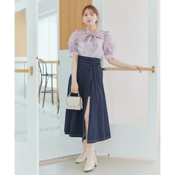 スリット入りデニムスカート | ウィルセレクション(WILLSELLECTION