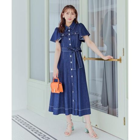 袖フレアデニムワンピース | ウィルセレクション(WILLSELLECTION  