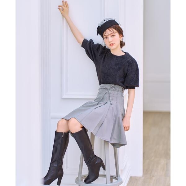 2025秋冬新作ウィルセレクション】アシメラッフルフリルミニスカート