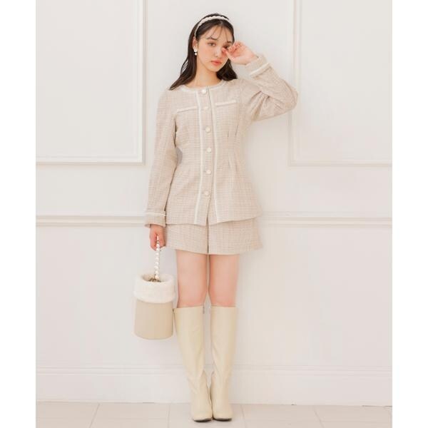 sheller ラメツイードショートパンツ ラメツイードショートパンツ | ウィルセレクション(WILLSELLECTION