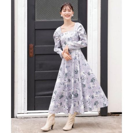 ぼかしフラワーワンピース | ウィルセレクション(WILLSELLECTION  