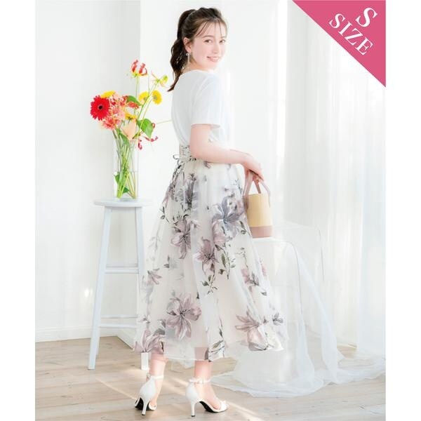 WILLSELECTION【新品】オパールフラワープリントスカート WILLSELECTION（ウィルセレクション）の「オパールフラワープリント
