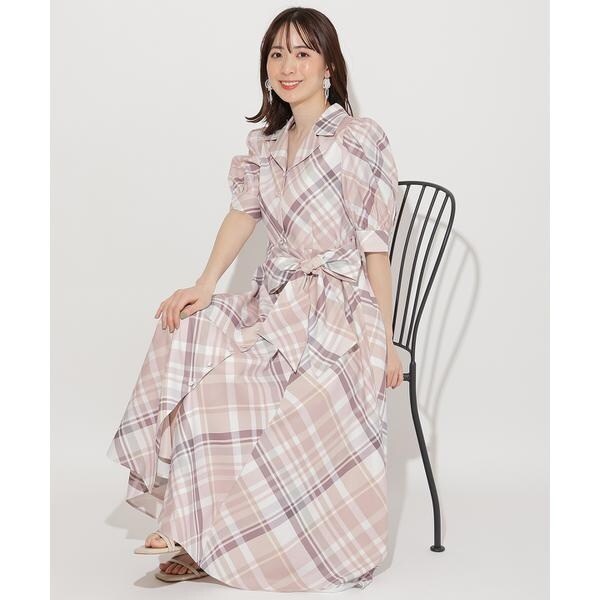 ウィルセレクション レア⭐︎ チェックツイル前ボタンワンピース