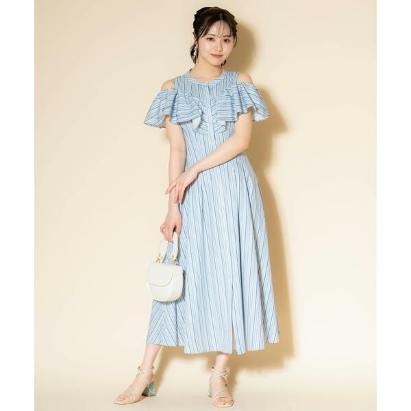 マルチストライプフリルワンピース | ウィルセレクション