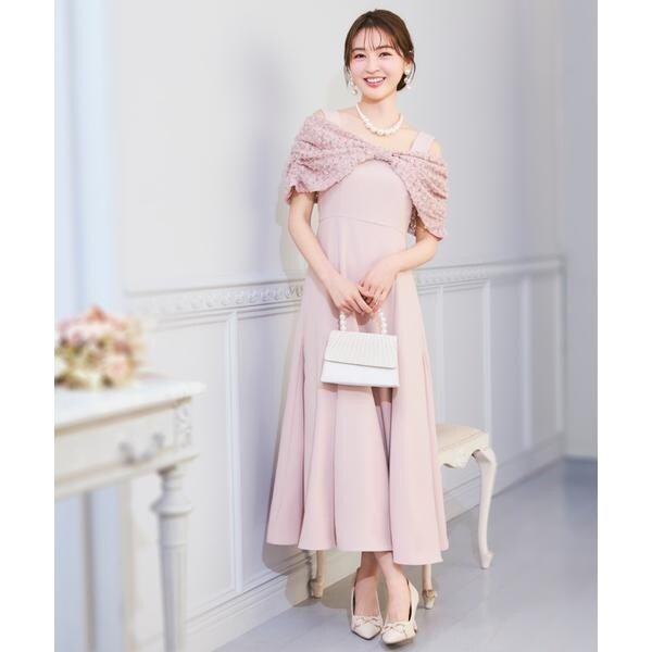 リボンオフショルドレス | ウィルセレクション(WILLSELLECTION