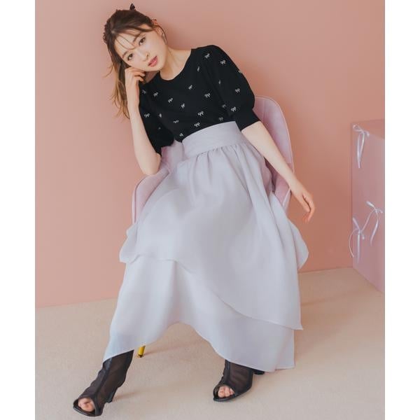 シアーチェックスカート | ウィルセレクション(WILLSELLECTION シアーチェックスカート | ウィルセレクション(WILLSELLECTION