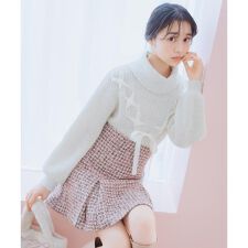 ラメツイードミニスカート